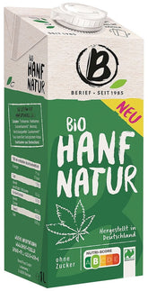 Hemp drink contains no sugar Gluten-free ORGANIC 1000 ml - BERIEF